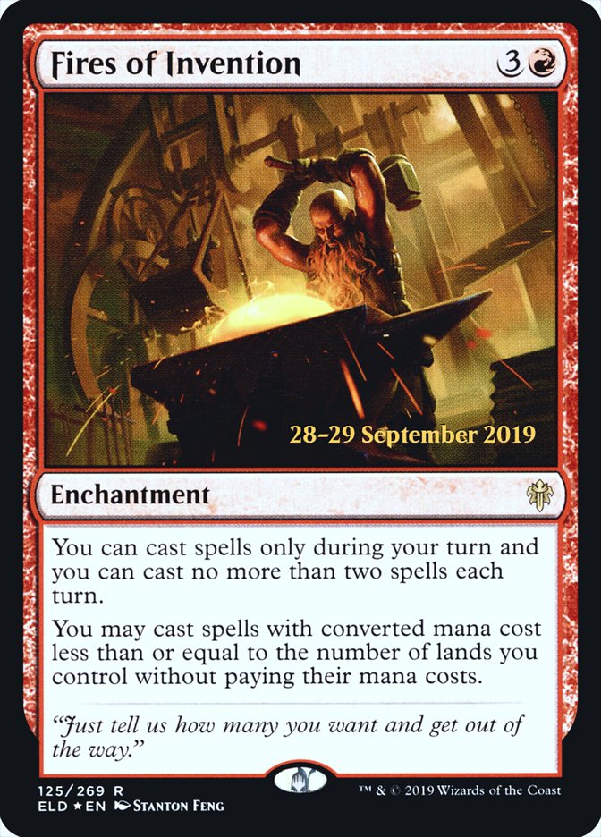 Fires of Invention - [Foil, Promo] Throne of Eldraine Promos (PELD)