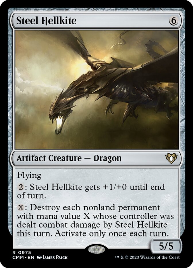 Steel Hellkite - [Foil] Commander Masters (CMM)