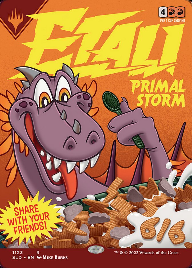 Etali, Primal Storm // Etali, Primal Storm (1123) - [Foil, Borderless] Secret Lair Drop (SLD)