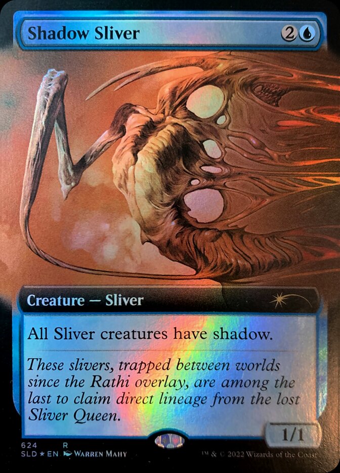 Shadow Sliver (624) - [Foil, Extended Art] Secret Lair Drop (SLD)