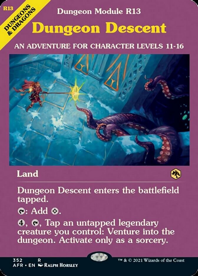 Dungeon Descent - [Foil, Showcase] Adventures in the Forgotten Realms (AFR)