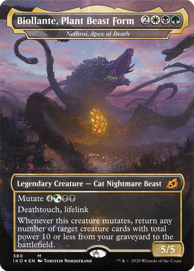 Nethroi, Apex of Death // Biollante, Plant Beast Form - [Borderless] Ikoria: Lair of Behemoths (IKO)