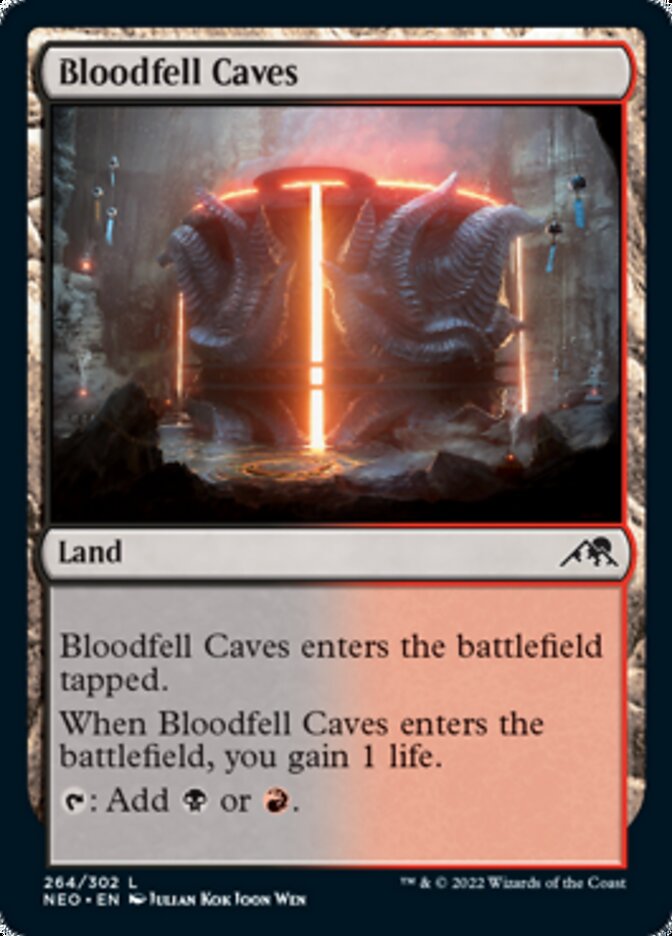 Bloodfell Caves - [Foil] Kamigawa: Neon Dynasty (NEO)
