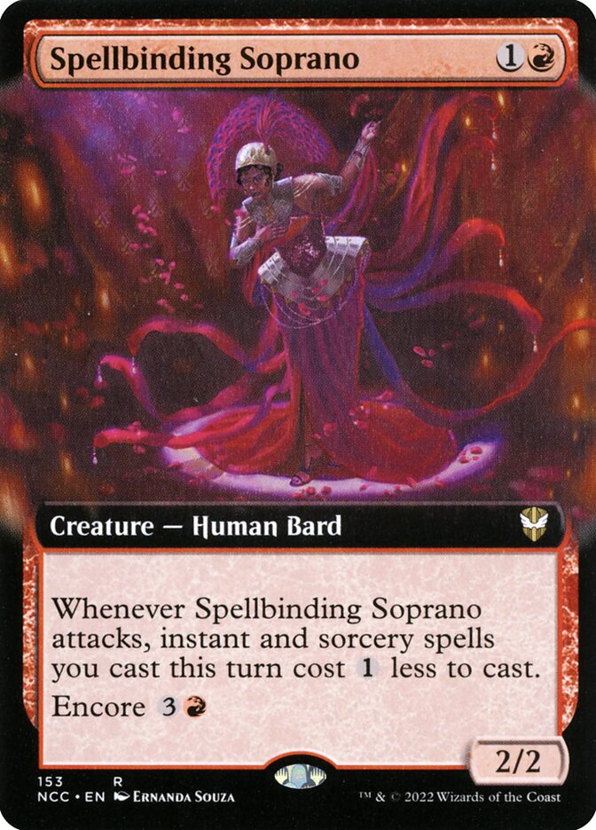 Spellbinding Soprano - [Foil, Extended Art] New Capenna Commander (NCC)