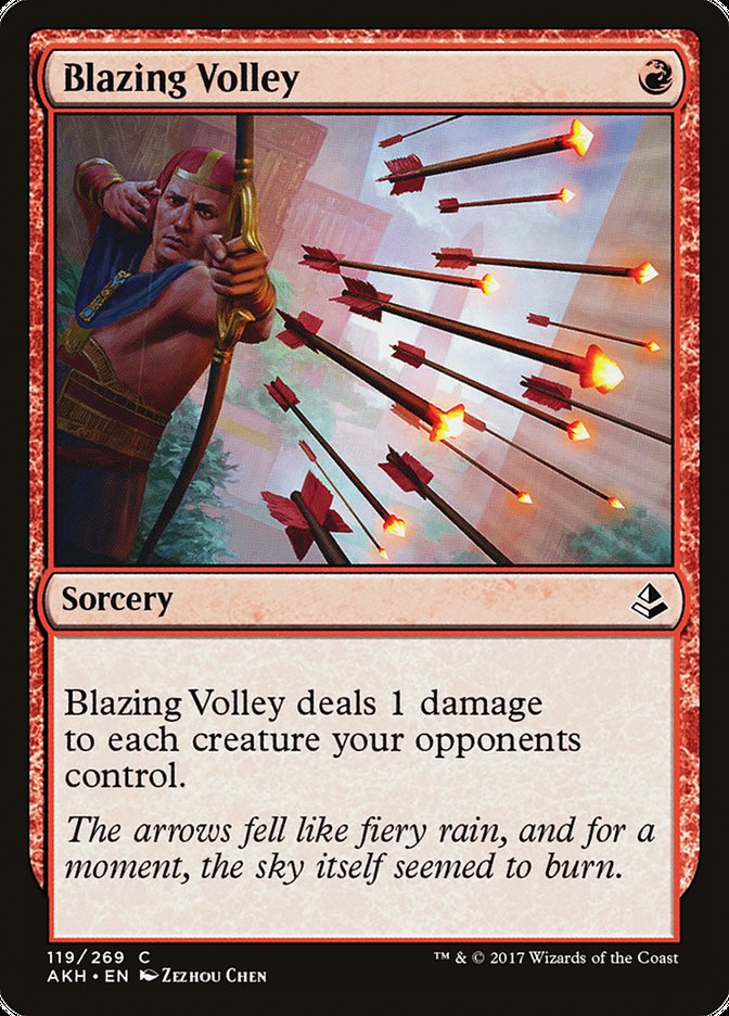 Blazing Volley - [Foil] Amonkhet (AKH)