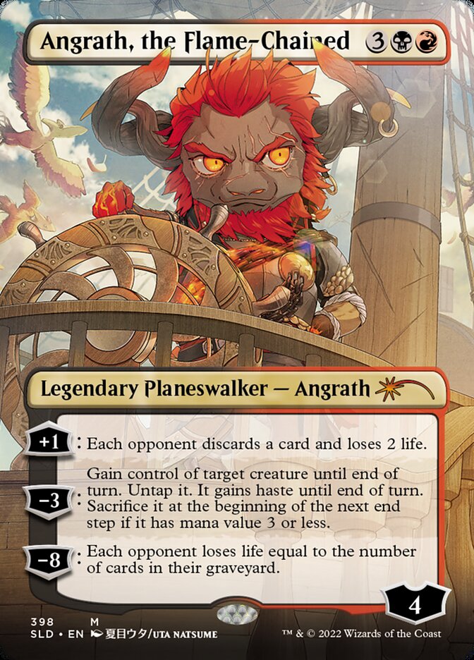 Angrath, the Flame-Chained (398) - [Foil, Borderless] Secret Lair Drop (SLD)