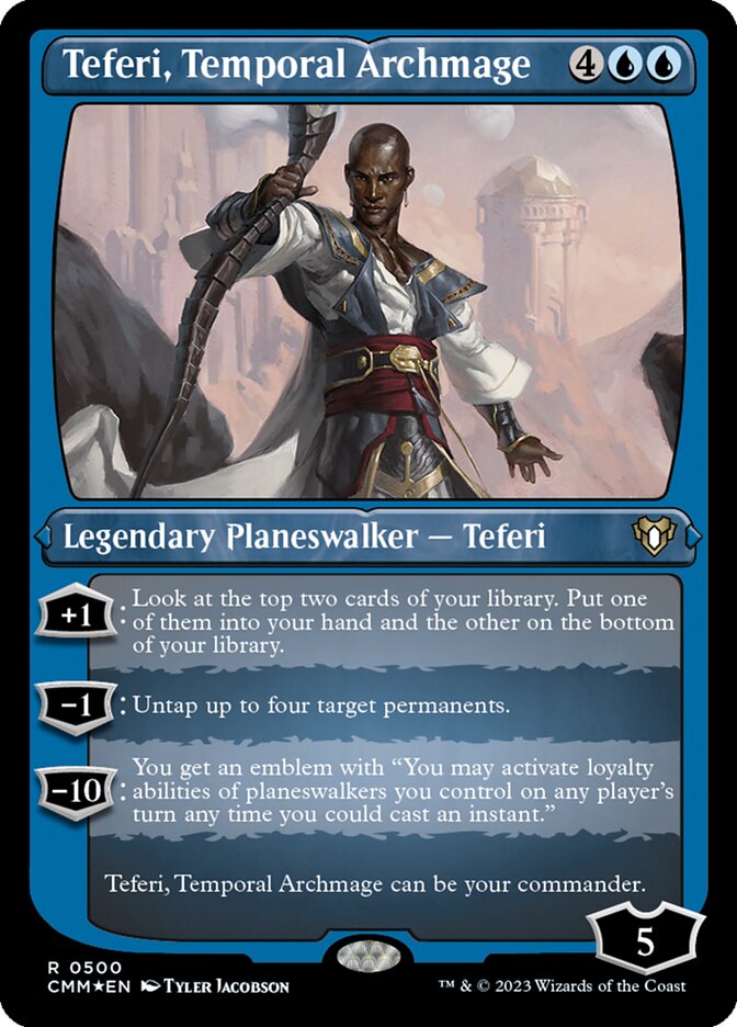 Teferi, Temporal Archmage - [Etched Foil] Commander Masters (CMM)