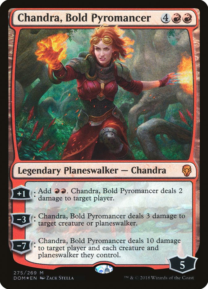 Chandra, Bold Pyromancer - [Foil] Dominaria (DOM)