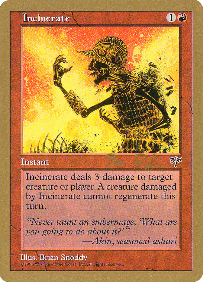 Incinerate - World Championship Decks 1998 (WC98)
