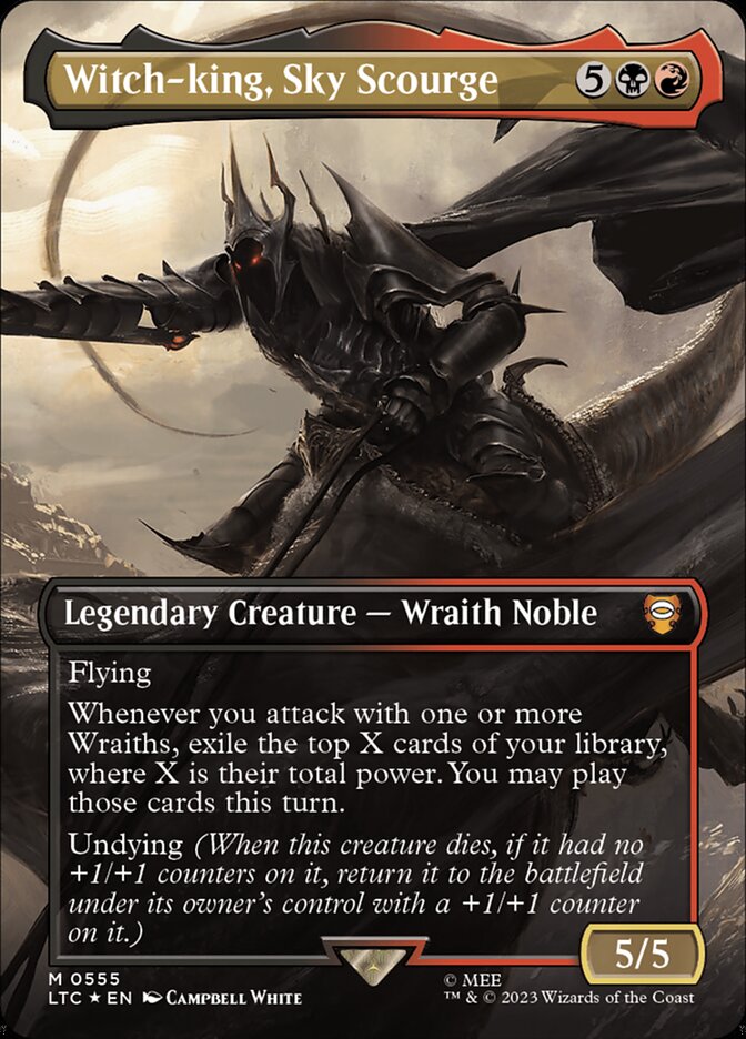 Witch-king, Sky Scourge - [Surge Foil, Borderless] Tales of Middle-earth Commander (LTC)