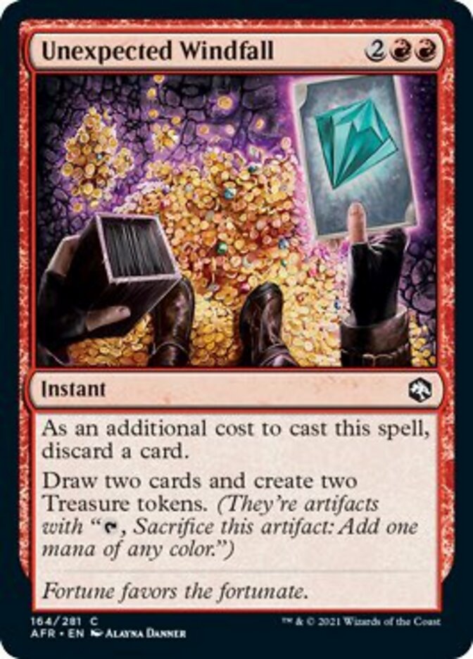 Unexpected Windfall - [Foil] Adventures in the Forgotten Realms (AFR)