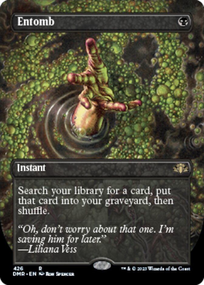 Entomb - [Foil, Borderless] Dominaria Remastered (DMR)