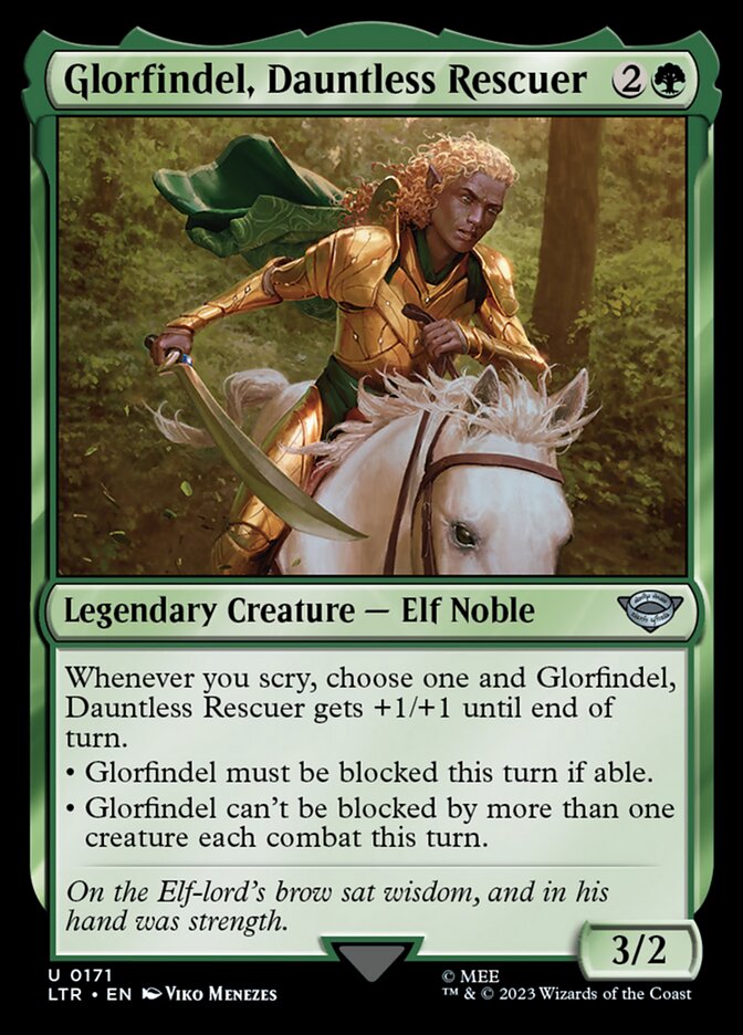 Glorfindel, Dauntless Rescuer - [Foil] The Lord of the Rings: Tales of Middle-earth (LTR)