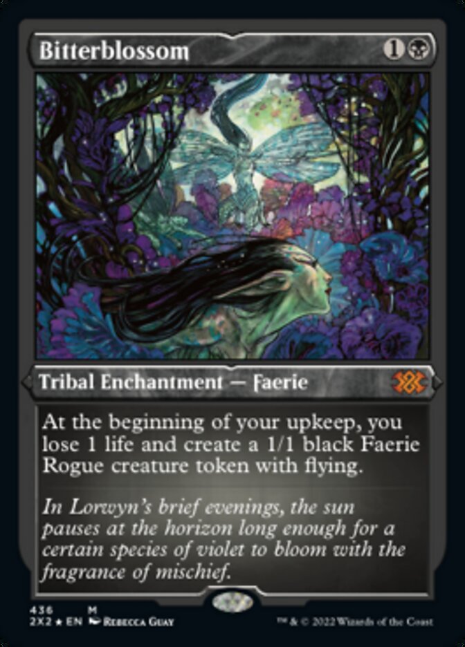 Bitterblossom - [Etched Foil] Double Masters 2022 (2X2)
