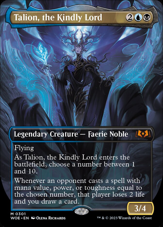 Talion, the Kindly Lord - [Foil, Borderless] Wilds of Eldraine (WOE)
