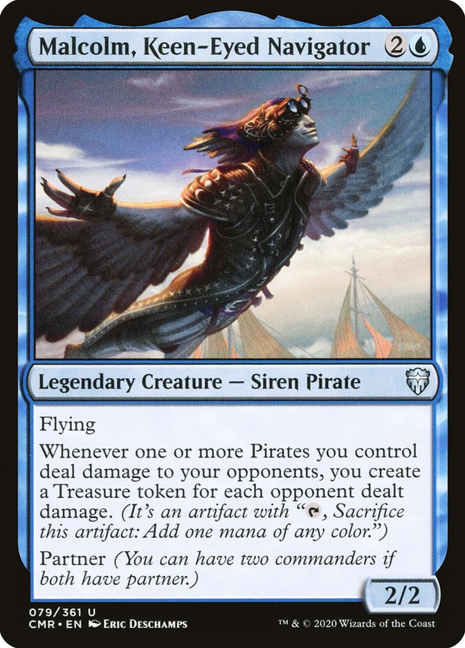 Malcolm, Keen-Eyed Navigator - Commander Legends (CMR)