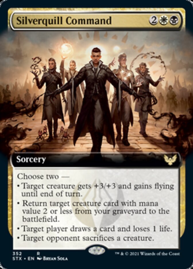 Silverquill Command - [Extended Art] Strixhaven: School of Mages (STX)