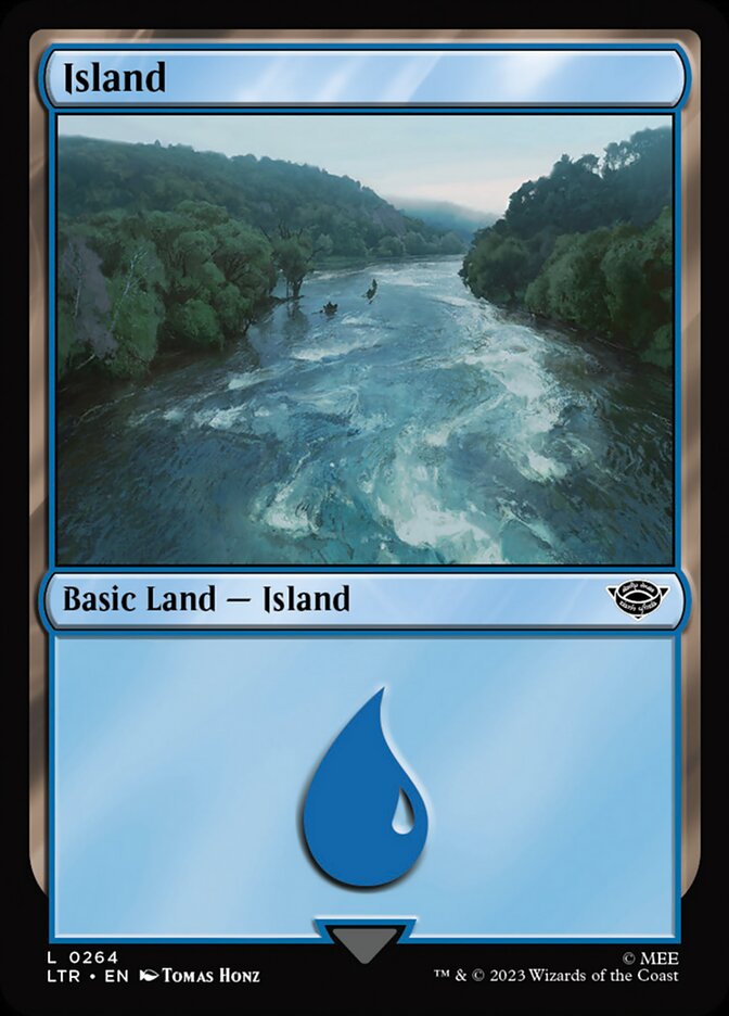 Island (264) - [Foil] The Lord of the Rings: Tales of Middle-earth (LTR)