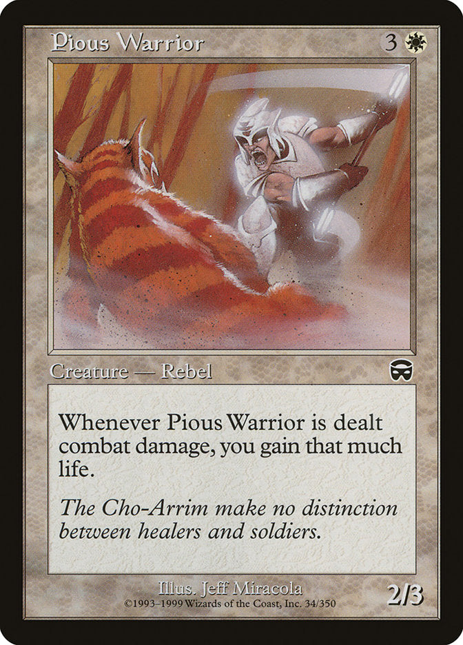 Pious Warrior - [Foil] Mercadian Masques (MMQ)