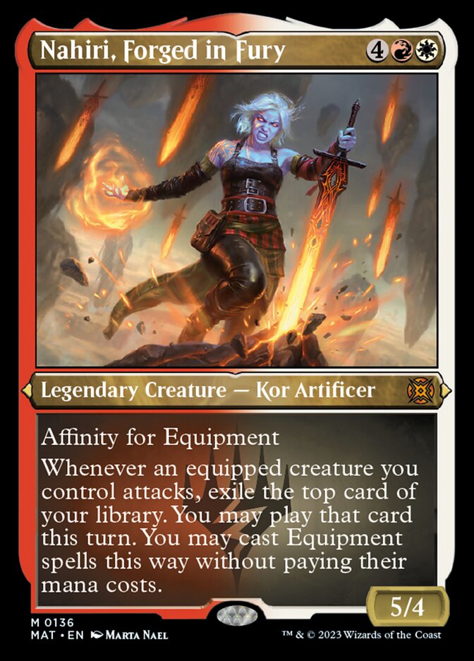 Nahiri, Forged in Fury - [Etched Foil] March of the Machine: The Aftermath (MAT)