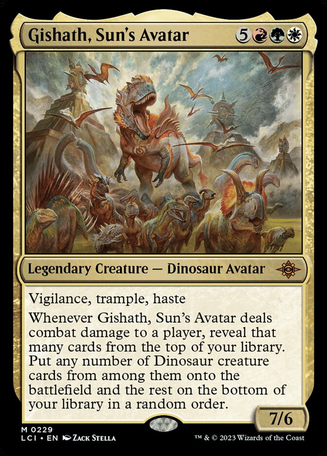 Gishath, Sun's Avatar - [Foil] The Lost Caverns of Ixalan (LCI)