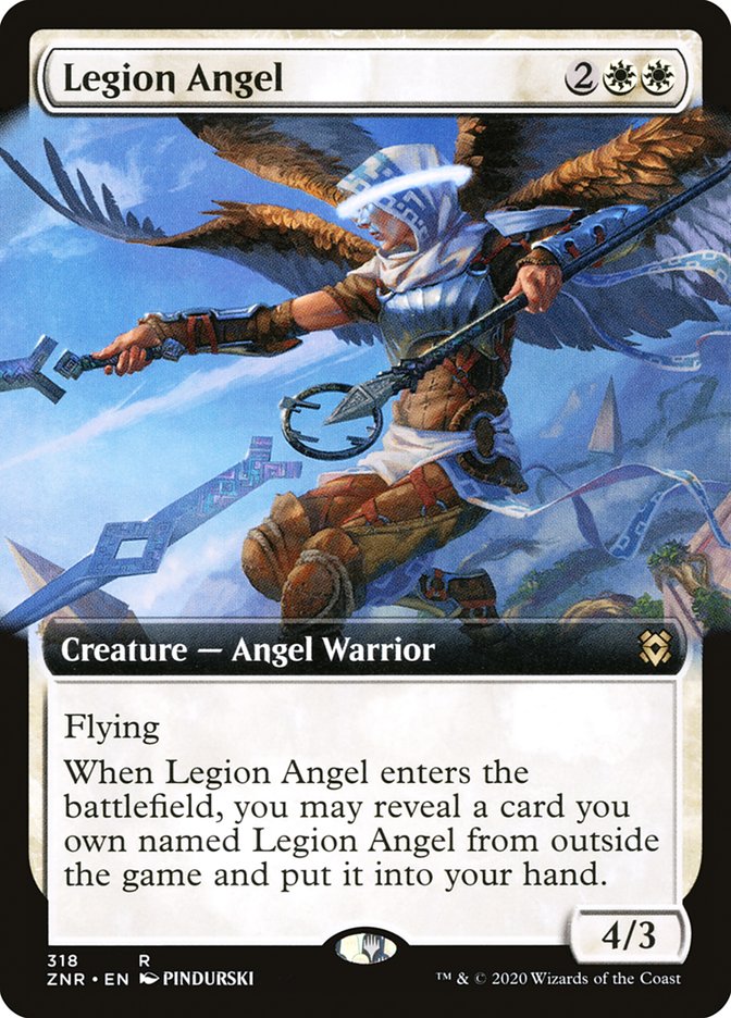 Legion Angel - [Extended Art] Zendikar Rising (ZNR)