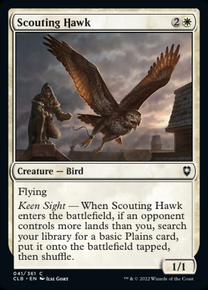 Scouting Hawk - [Foil] Commander Legends: Battle for Baldur's Gate (CLB)