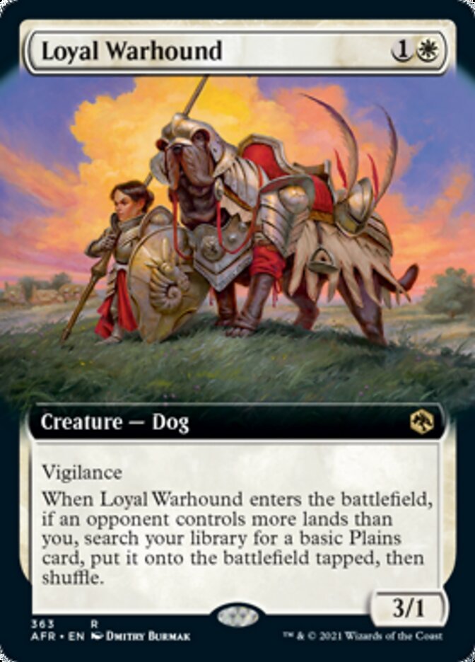 Loyal Warhound - [Foil, Extended Art] Adventures in the Forgotten Realms (AFR)