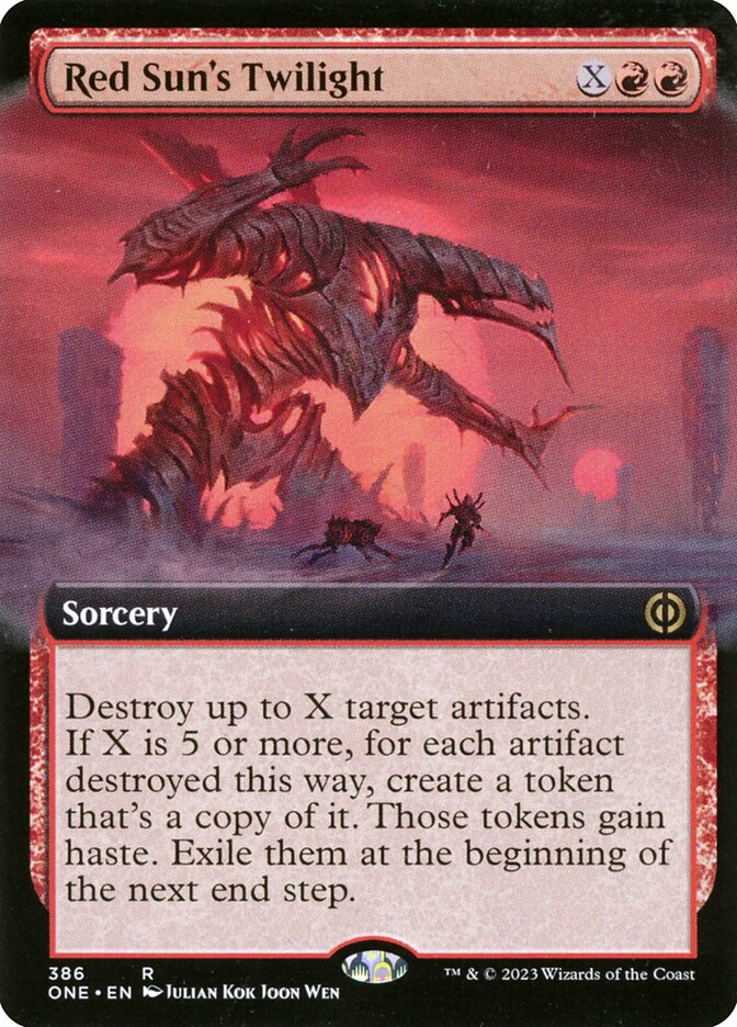 Red Sun's Twilight - [Foil, Extended Art] Phyrexia: All Will Be One (ONE)