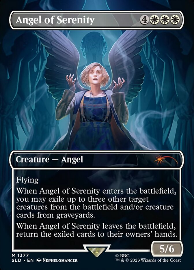 Angel of Serenity (1377) - [Foil, Borderless] Secret Lair Drop (SLD)