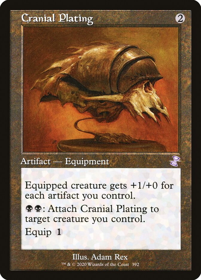 Cranial Plating - [Foil, Retro Frame] Time Spiral Remastered (TSR)