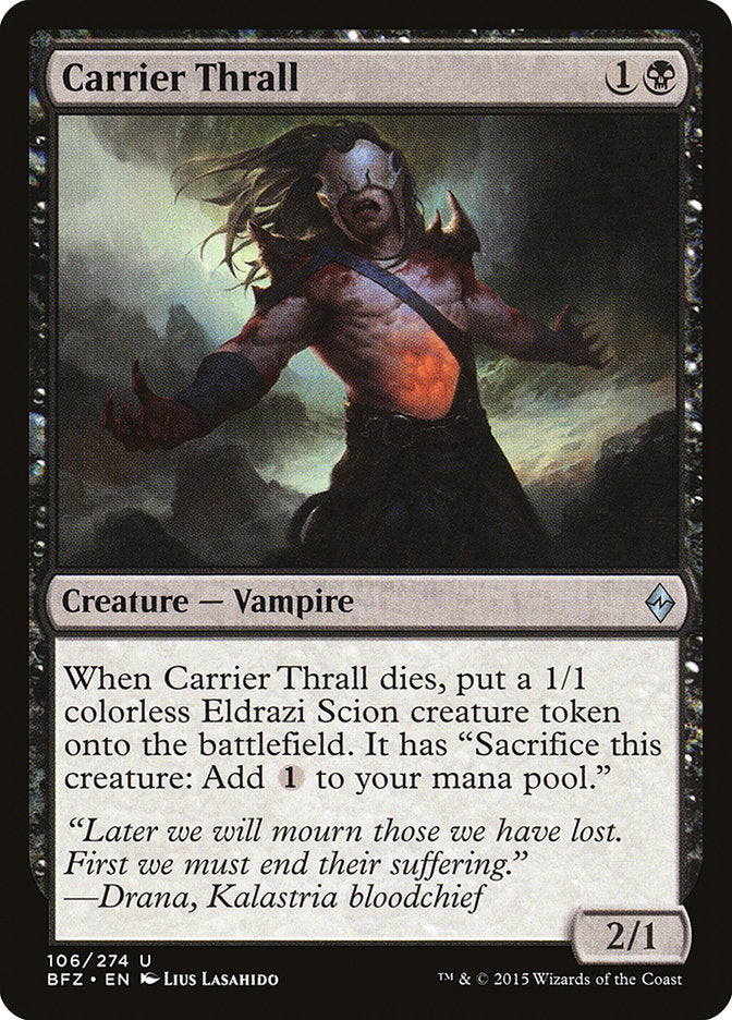 Carrier Thrall - [Foil] Battle for Zendikar (BFZ)