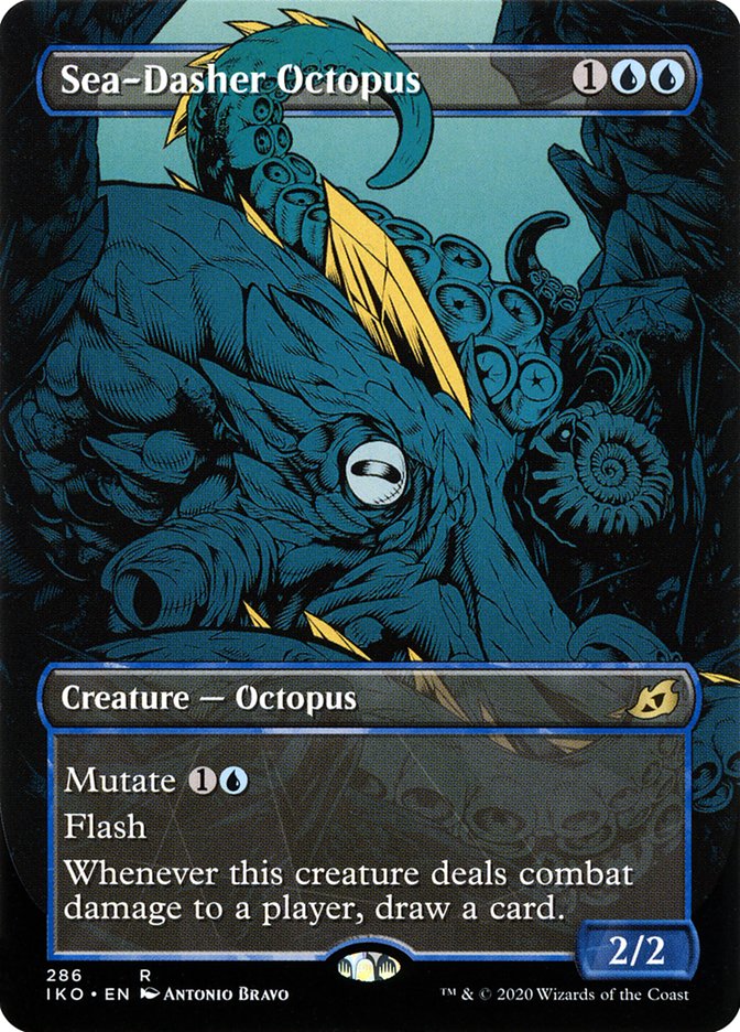 Sea-Dasher Octopus - [Foil, Showcase] Ikoria: Lair of Behemoths (IKO)