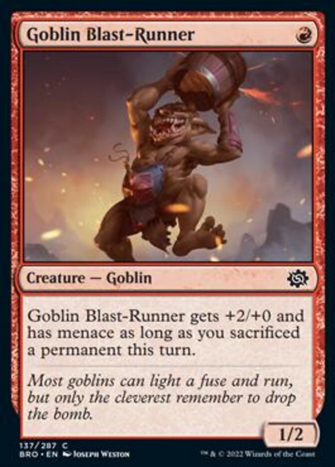Goblin Blast-Runner - The Brothers' War (BRO)