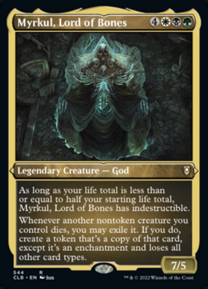 Myrkul, Lord of Bones - [Etched Foil] Commander Legends: Battle for Baldur's Gate (CLB)