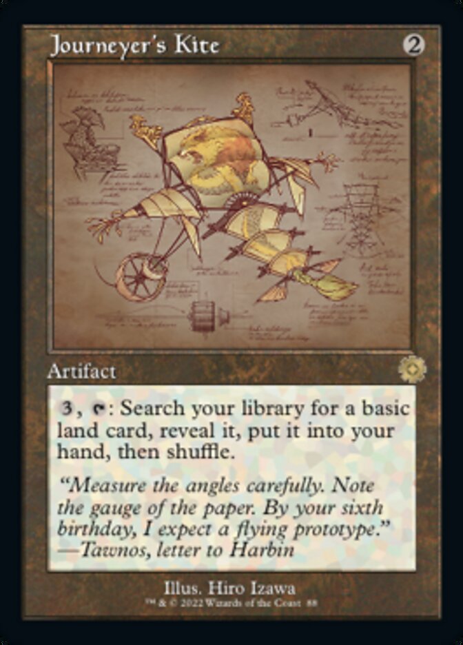 Journeyer's Kite - [Foil, Schematic] The Brothers' War Retro Artifacts (BRR)