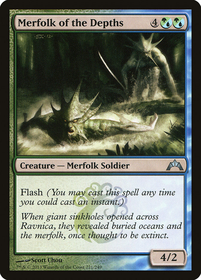 Merfolk of the Depths - [Foil] Gatecrash (GTC)