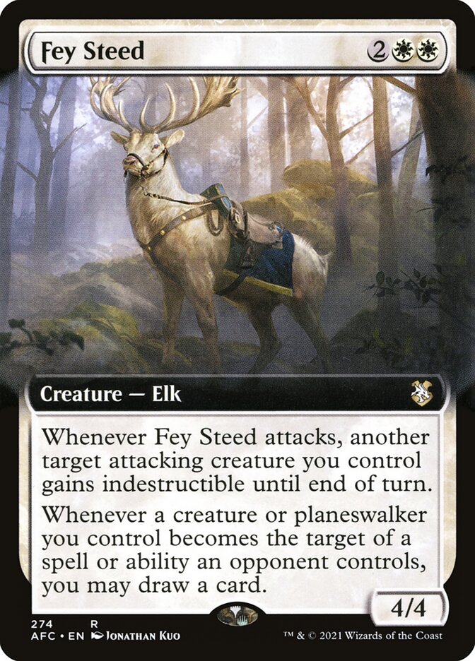 Fey Steed - [Extended Art] Forgotten Realms Commander (AFC)