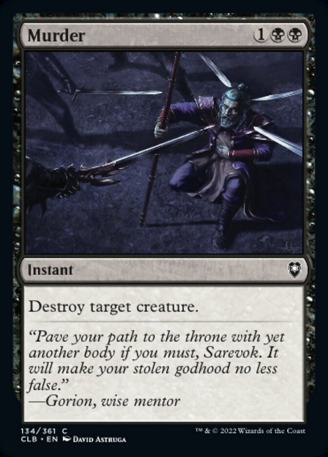 Murder - [Foil] Commander Legends: Battle for Baldur's Gate (CLB)