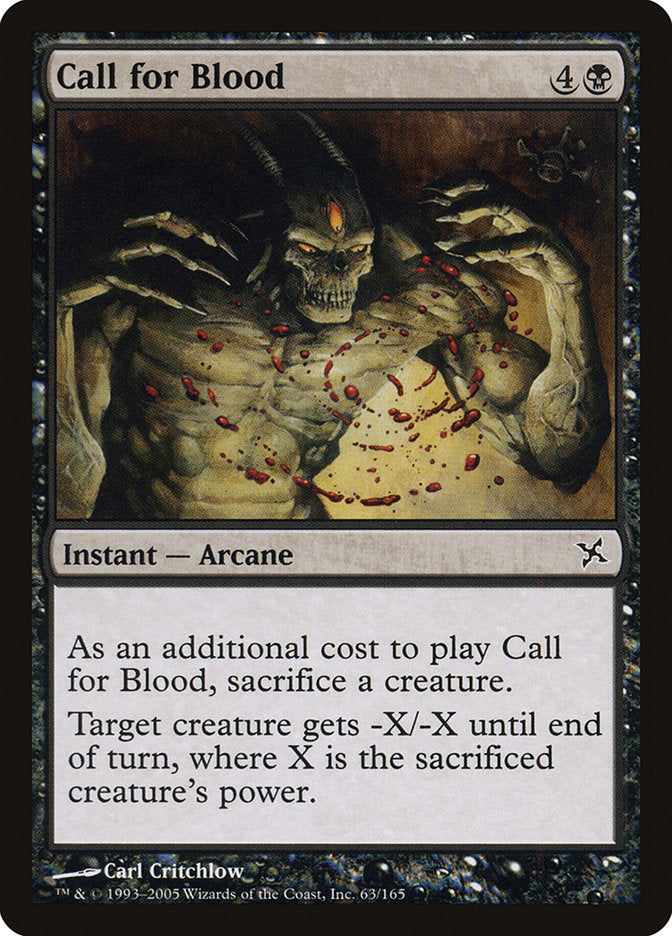 Call for Blood - [Foil] Betrayers of Kamigawa (BOK)