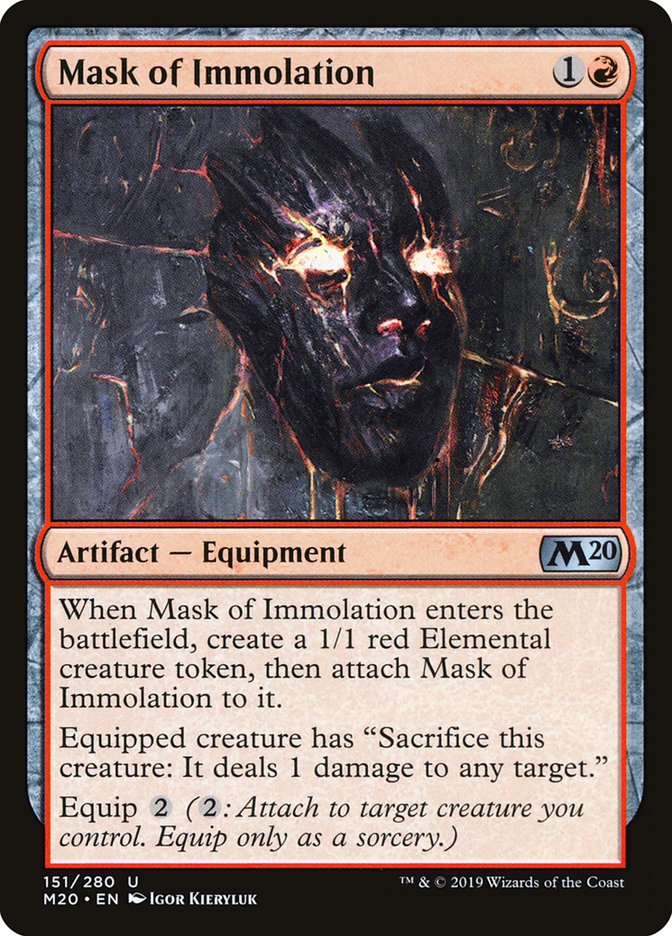 Mask of Immolation - [Foil] Core Set 2020 (M20)