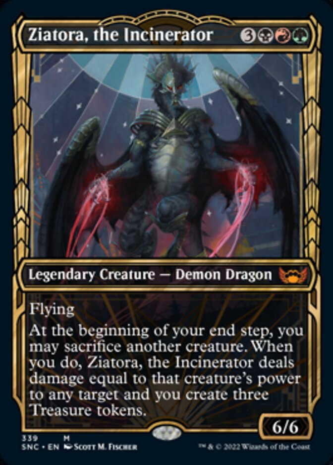 Ziatora, the Incinerator - [Foil, Showcase] Streets of New Capenna (SNC)