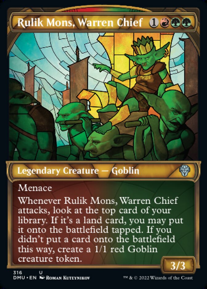 Rulik Mons, Warren Chief - [Foil, Showcase] Dominaria United (DMU)