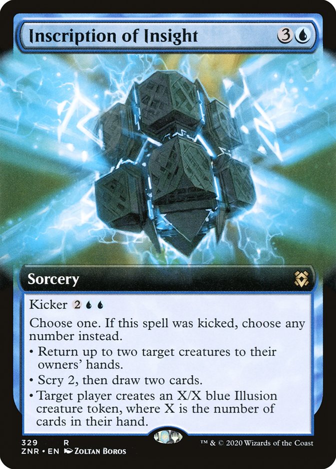 Inscription of Insight - [Foil, Extended Art] Zendikar Rising (ZNR)