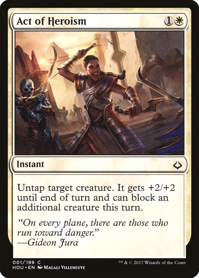 Act of Heroism - [Foil] Hour of Devastation (HOU)
