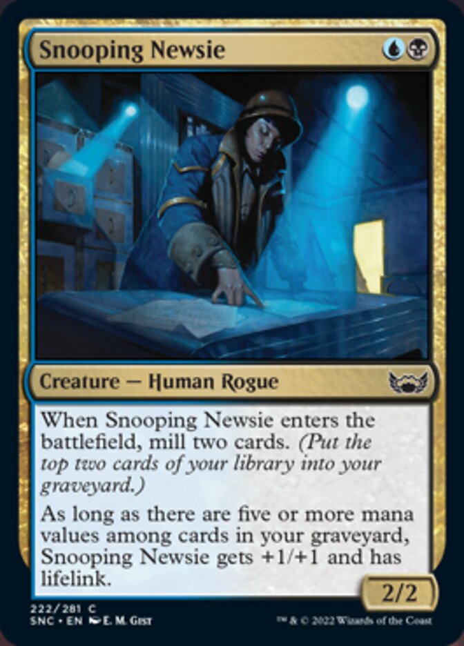 Snooping Newsie - [Foil] Streets of New Capenna (SNC)