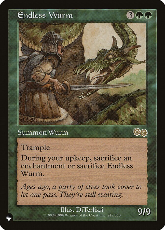 Endless Wurm - [Foil, Retro Frame] The List (PLIST)