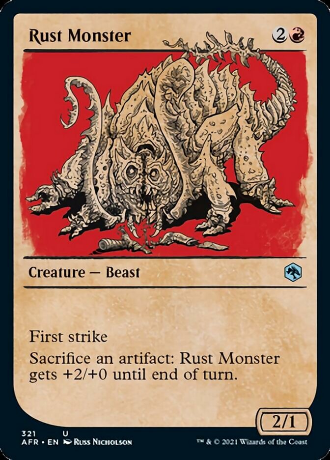 Rust Monster - [Foil, Showcase] Adventures in the Forgotten Realms (AFR)