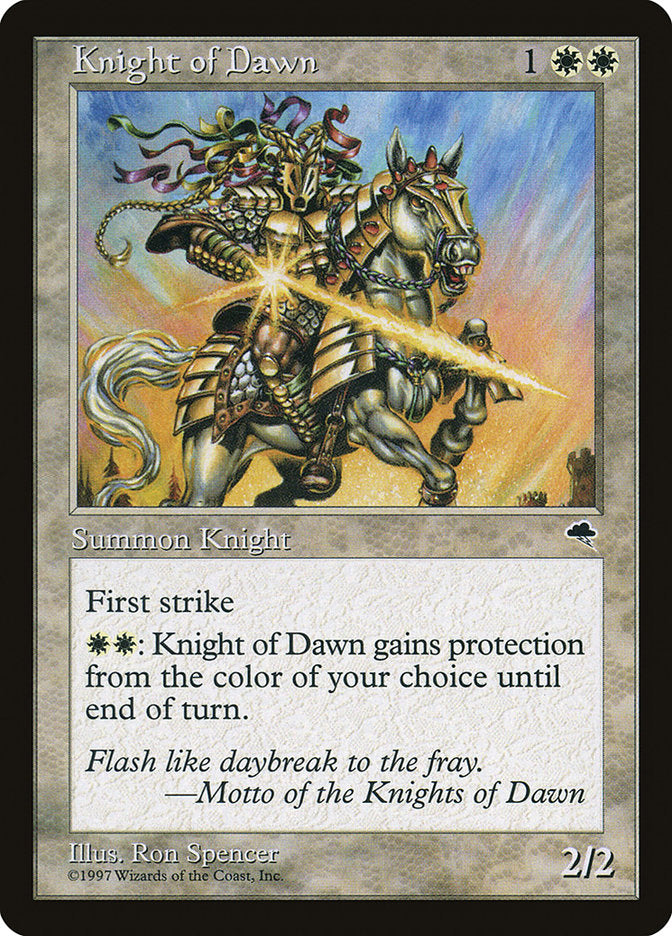 Knight of Dawn - [Retro Frame] Tempest (TMP)