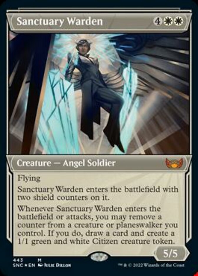 Sanctuary Warden - [Etched Foil, Showcase] Streets of New Capenna (SNC)